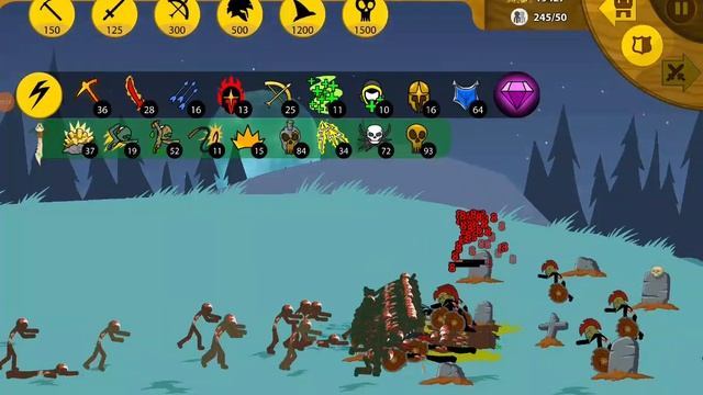 Stick War Legacy проходим бой с зомби, прыгуны сила! смотреть онлайн