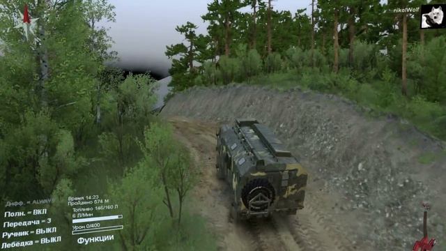 SpinTires Тест обзор карты Калым 14 смотреть онлайн