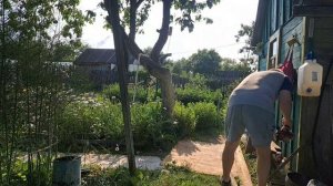 Муж приехал👋/Огород после ливня🙊
