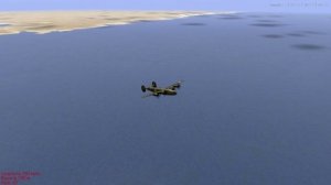 Красивый полет над Океанией ИЛ2 штурмовик