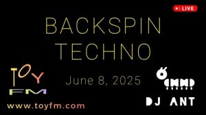 RADIO TOY FM -  Backspin Techno - Techno DJ ANT - диджей Муравей - техно микс - 8 июня 2025