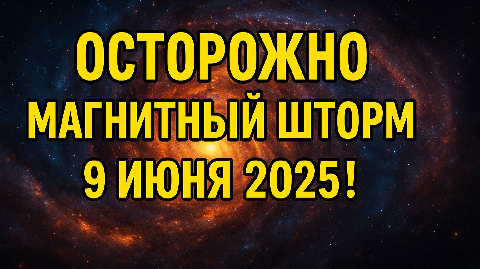 Осторожно! Магнитный шторм 9 июня 2025 — будьте внимательны