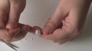 Ландыш из полимерной глины. Лепка цветка