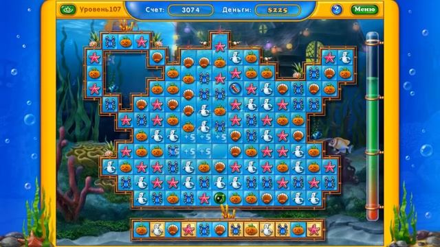 Fishdom Хэллоуин уровень 107 смотреть онлайн