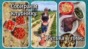 VLOG из 🇩🇪: Собираем клубнику / Рулька в пиве / Заготовка фарша.