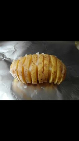 Шашлык из картошки с салом в фольге.