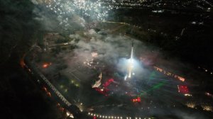 Фейерверк с высоты птичьего полета Брестская Крепость 9 мая 2025 (2 часть)