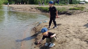 Ещё один момент на берегу реки Обь/☺️❤️/ Новосибирск 09.06.2025