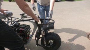 Погрузка мотоцикла СПАРК (Ижтехмаш) в 3х дверную Ниву.