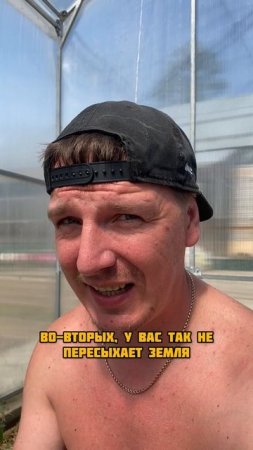 Обязательно сделай это в теплице