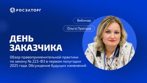 День заказчика Росэлторг. Обзор правоприменительной практики по Закону № 223-ФЗ в I полугодии 2025