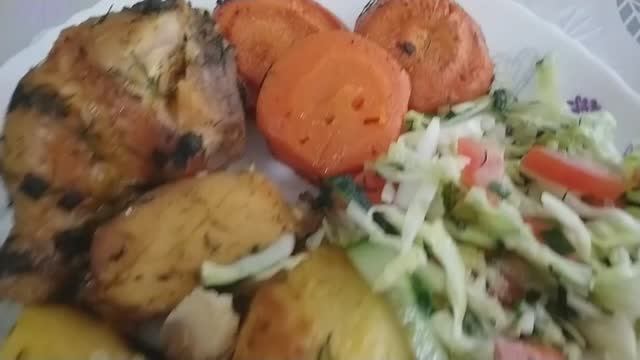 ПОКУПКИ/ РАСПАКОВКА/ КУРИЦА С КАРТОФЕЛЕМ/ У НАС ЖАРА!