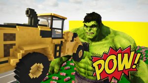 ХАЛК vs МАШИНКИ: БИТВА ГИГАНТОВ! 🚗💪 Мультик для детей с крутыми разрушениями