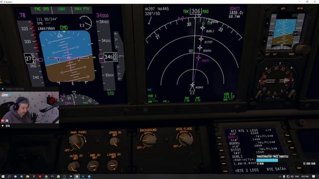 X-Plane 11 / Zibo 737 / UUEE-ULLI / Ночной рейс / Vatsim смотреть онлайн