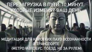 Медитация в транспорте Перезагрузка в пути: 10 минут, которые изменят ваш день.В метро, в автобусе