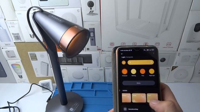 Новинка! Умная настольная лампа Xiaomi Mijia Pipi с распознаванием жестов,эмоциями MiHome MJPPD01ZM смотреть онлайн