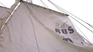Яхта "Чава", ставим паруса