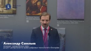 Александр Савельев дал интервью на стенде факультета права НИУ ВШЭ (ПМЮФ-2025)