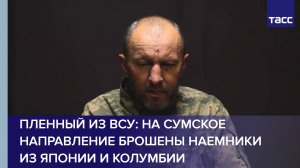 Пленный из ВСУ: на сумское направление брошены наемники из Японии и Колумбии