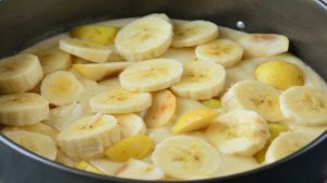 Бананово-грушевый пирог