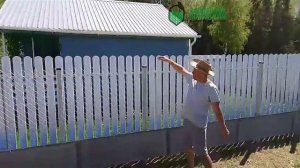 Отзыв об установке забора из сетки рабица серого цвета