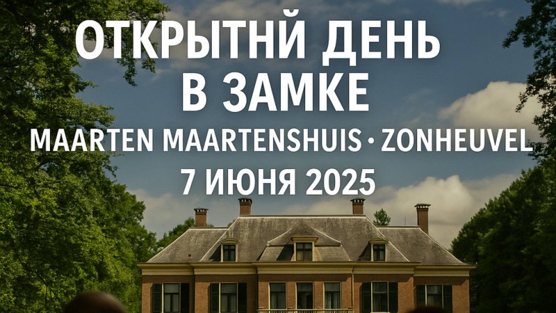 Открытый день в замке. Landgoed  Zonheuvel. Приглашаем  на онлайн-экскурсию!