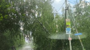 Авария после урагана