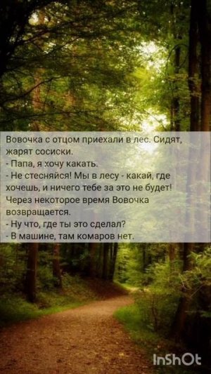 Анекдот вовочка в лесу