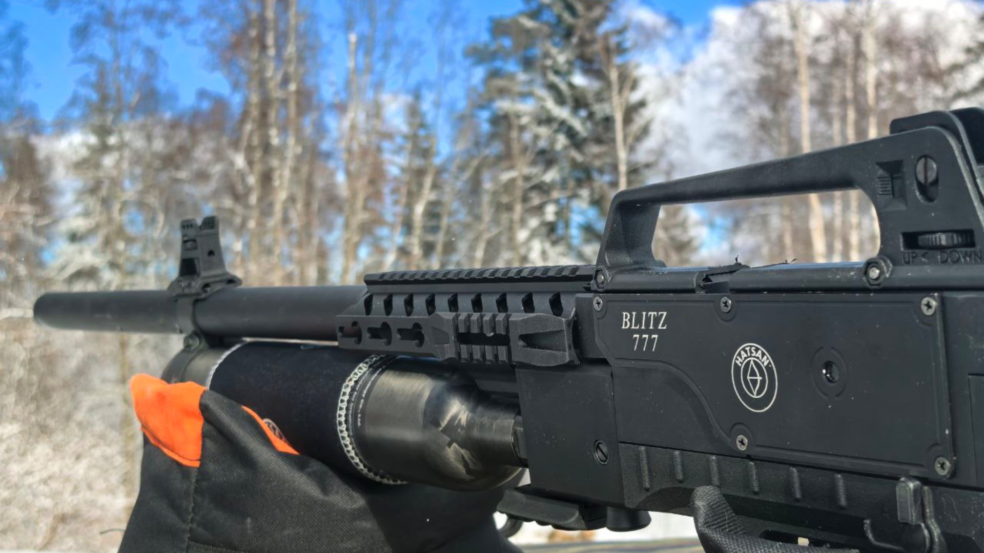 Пневматическая винтовка Hatsan Blitz 777 кал.6,35 мм Full-Auto смотреть онлайн