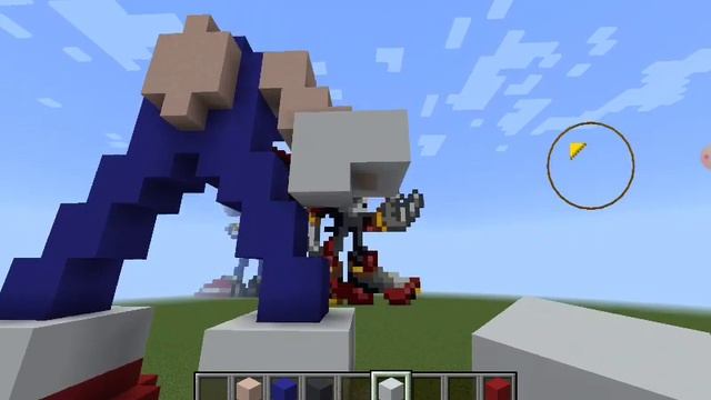 как построить объёмного соника в майнкрафте смотреть онлайн