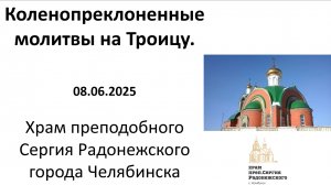 2025.06.08 Коленопреклоненные молитвы на Троицу (фрагмент Богослужения)