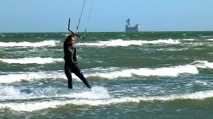 Море. Парус. Девушка. Экстрим. Взрыв эмоций на Каспийском пляже