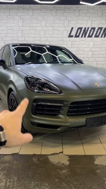Porsche Cayenne - оклейка в матовый винил Oracal