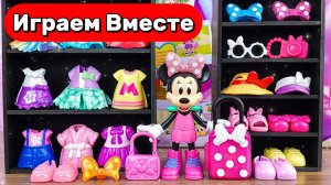 Играем в игрушки из мультика Минни Маус 🎀 Модный гардероб и наряды для девочек