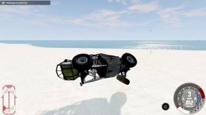 Нереальное задание в BEAM NG спуск с горы машины не выдерживают