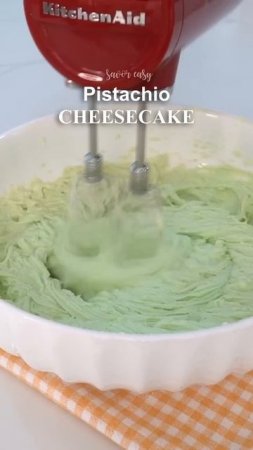 No Bake PISTACHIO CHEESECAKE  #pistachio #cheesecake #nobake #savoreasy #homemade #diy