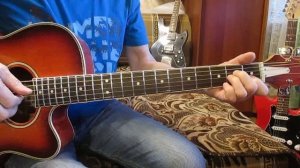 Прощайте скалистые горы-К. Листов-(как играть на гитаре аккорды)