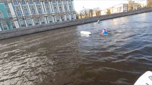 Весенняя сап-прогулка по историческому центру Санкт-Петербурга