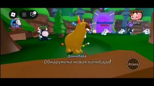 Играю в игру эволюция Капибары в роблоксе