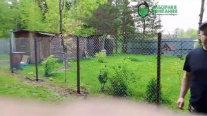 Отзыв об установке забора из сетки рабица на участок