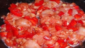 Чахохбили с фасолью