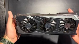 Видеокарта GIGABYTE GeForce RTX3060 12Gb GAMING OC 2.0 распаковка