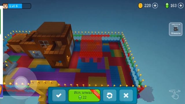 Построил горную деревню и на высоте деревню в Block Craft 3D смотреть онлайн