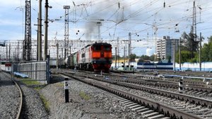 Тепловоз 2ТЭ10У-0340Б/0540А. Отправление.