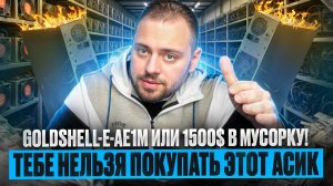Тебе нельзя покупать этот Асик | Goldshell-E-AE1M или 1500$ в Мусорку!