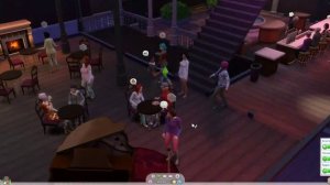 Играю в симс 4. Часть 5. Мой персонаж на вечеринке