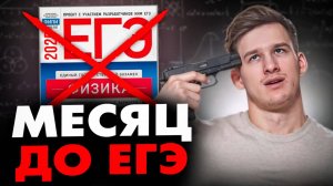 Что делать за Месяц до ЕГЭ по Физике?