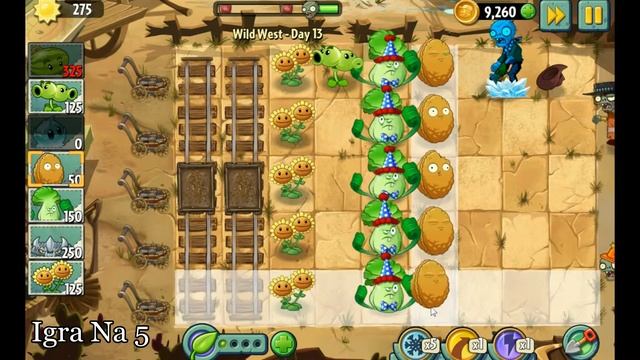 Wild West Day 13 - Plants vs Zombies 2 (Прохождение) смотреть онлайн