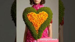 Сердце из цветов
