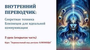 ВНУТРЕННИЙ ПЕРЕВОДЧИК: Секретная техника Близнецов для идеальной коммуникации